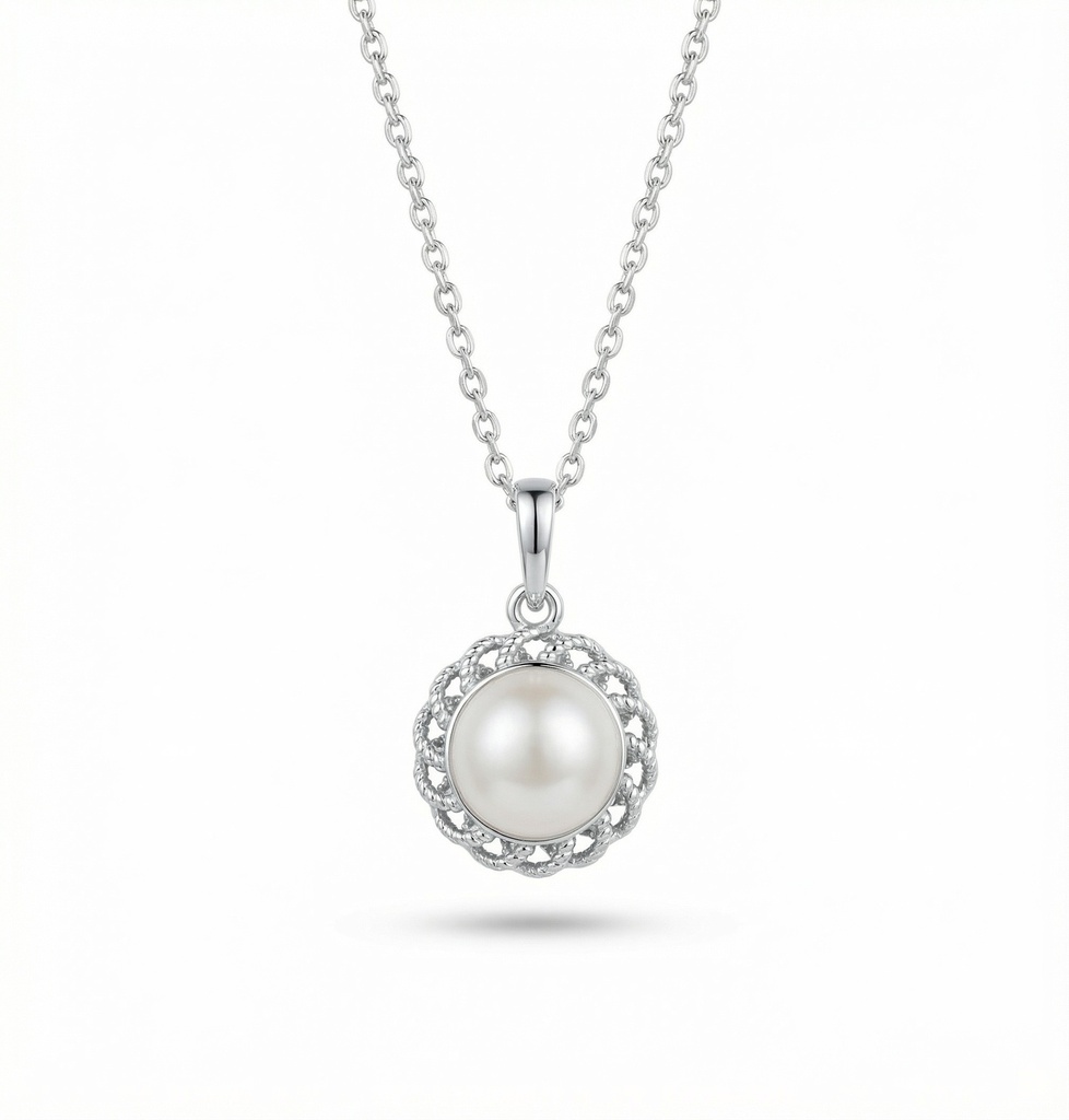 Celeste colgante flor perla