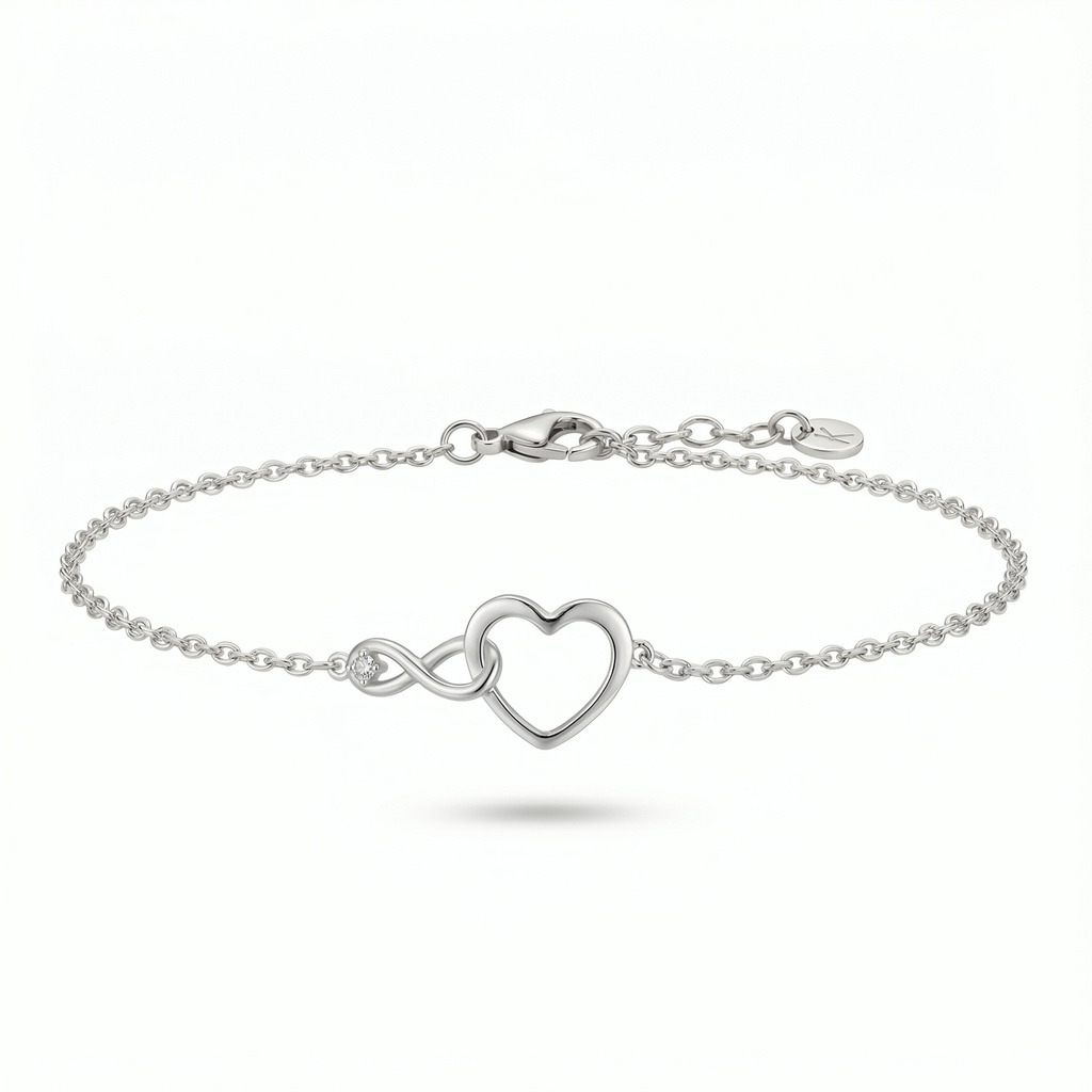 Dream pulsera corazón e infinito enlazados