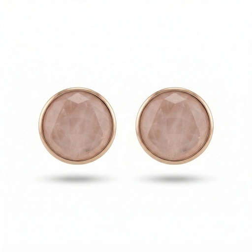 [10152] Grace pendientes cuarzo rosa